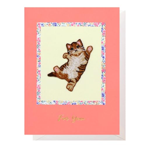 Amazon | 日本 製 【 メッセージ カード トラ 猫 】 ペット リーフ